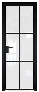Дверь Profil Doors 3AG Цвет профиля Черный матовый RAL9005 стекло Белый триплекс