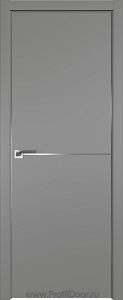 Дверь Profil Doors 12E цвет Грей кромка Матовый Алюминий с 4-х сторон