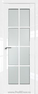 Дверь Profil Doors 101L цвет Белый люкс стекло Матовое