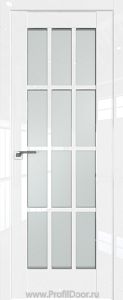 Дверь Profil Doors 102L цвет Белый люкс стекло Матовое