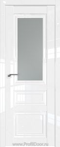 Дверь Profil Doors 125L цвет Белый люкс стекло Матовое
