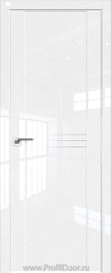Дверь Profil Doors 151L цвет Белый люкс молдинг Алюминиевый 3 мм