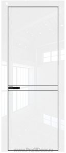Дверь Profil Doors 11LE цвет Белый люкс кромка Черный матовый RAL9005