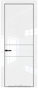 Дверь Profil Doors 14LE цвет Белый люкс кромка Черный матовый RAL9005