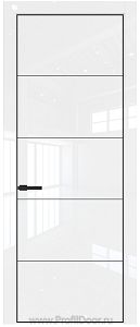 Дверь Profil Doors 15LE цвет Белый люкс кромка Черный матовый RAL9005