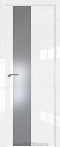Дверь Profil Doors 105LK цвет Белый люкс кромка ABS в цвет с 4-х сторон стекло Lacobel Серебро Матлак