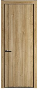 Дверь Profil Doors 12NA цвет Дуб Карамель цвет профиля Черный матовый RAL9005