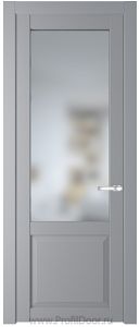Дверь Profil Doors 2.2.2PD цвет Смоки (RAL 870-02) стекло Матовое