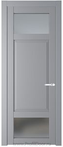 Дверь Profil Doors 2.3.4PD цвет Смоки (RAL 870-02) стекло Матовое