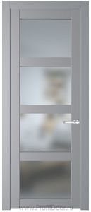 Дверь Profil Doors 2.4.2PD цвет Смоки (RAL 870-02) стекло Матовое