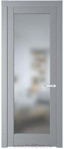 Дверь Profil Doors 3.1.2PD цвет Смоки (RAL 870-02) стекло Матовое
