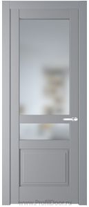 Дверь Profil Doors 3.5.4PD цвет Смоки (RAL 870-02) стекло Матовое