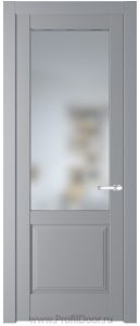Дверь Profil Doors 4.2.2PD цвет Смоки (RAL 870-02) стекло Матовое