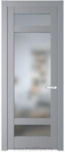 Дверь Profil Doors 4.3.2PD цвет Смоки (RAL 870-02) стекло Матовое