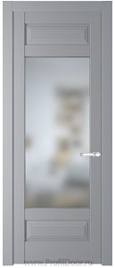 Дверь Profil Doors 4.3.3PD цвет Смоки (RAL 870-02) стекло Матовое