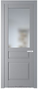 Дверь Profil Doors 4.5.3PD цвет Смоки (RAL 870-02) стекло Матовое