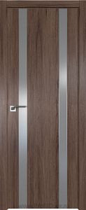 Дверь Profil Doors 109ZN цвет Салинас Темный кромка ABS в цвет с 4-х сторон стекло Lacobel Серебро Матлак