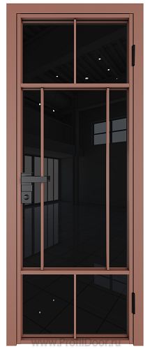 Дверь Profil Doors 10AG стекло Черный Триплекс цвет профиля Бронза