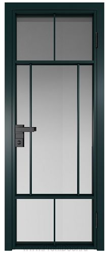 Дверь Profil Doors 10AG стекло Матовое цвет профиля Зеленый матовый RAL6004