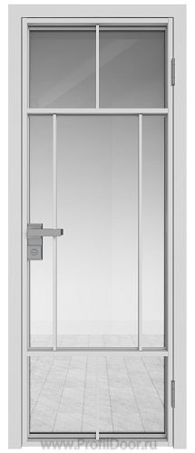 Дверь Profil Doors 10AG стекло Прозрачное цвет профиля Белый матовый RAL9003