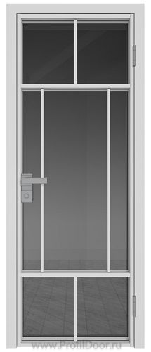Дверь Profil Doors 10AG стекло Тонированное цвет профиля Белый матовый RAL9003