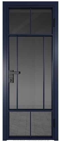 Дверь Profil Doors 10AG стекло Тонированное цвет профиля Cиний матовый RAL5003