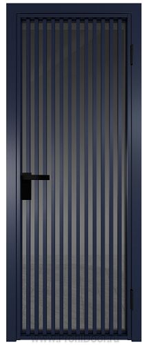 Дверь Profil Doors 11AG стекло Тонированное цвет профиля Cиний матовый RAL5003