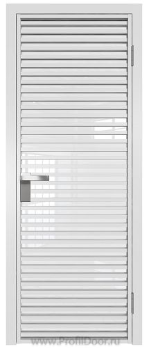 Дверь Profil Doors 12AG стекло Белый Триплекс цвет профиля Белый матовый RAL9003