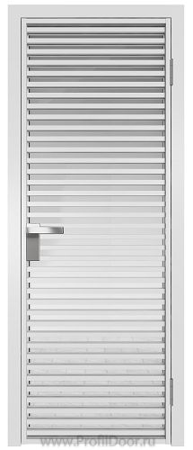 Дверь Profil Doors 12AG стекло Прозрачное цвет профиля Белый матовый RAL9003