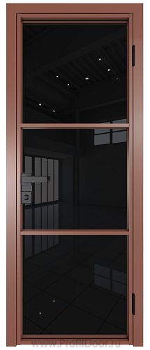 Дверь Profil Doors 13AG стекло Черный Триплекс цвет профиля Бронза