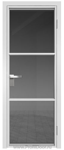 Дверь Profil Doors 13AG стекло Тонированное цвет профиля Белый матовый RAL9003