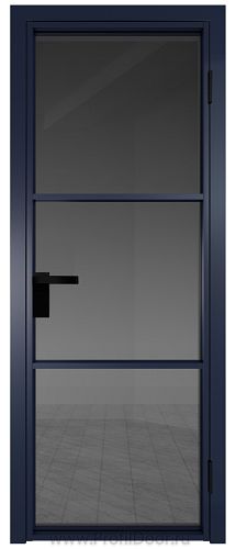 Дверь Profil Doors 13AG стекло Тонированное цвет профиля Cиний матовый RAL5003