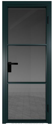 Дверь Profil Doors 13AG стекло Тонированное цвет профиля Зеленый матовый RAL6004