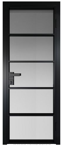 Дверь Profil Doors 14AG стекло Матовое цвет профиля Черный матовый RAL9005