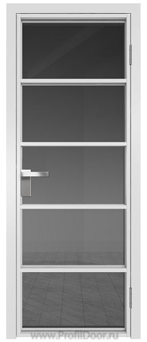 Дверь Profil Doors 14AG стекло Тонированное цвет профиля Белый матовый RAL9003