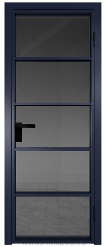 Дверь Profil Doors 14AG стекло Тонированное цвет профиля Cиний матовый RAL5003