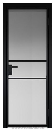 Дверь Profil Doors 2AG Цвет профиля Черный матовый RAL9005 стекло Матовое