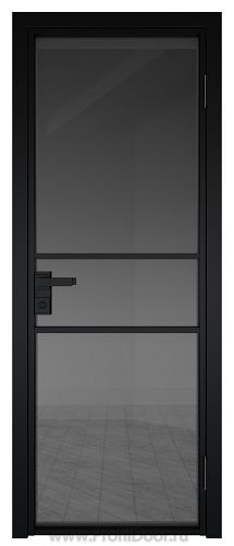 Дверь Profil Doors 2AG Цвет профиля Черный матовый RAL9005 стекло Тонированное