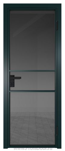 Дверь Profil Doors 2AG стекло Тонированное цвет профиля Зеленый матовый RAL6004