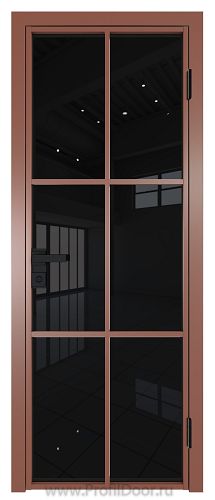 Дверь Profil Doors 3AG стекло Черный Триплекс цвет профиля Бронза