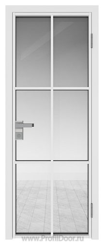 Дверь Profil Doors 3AG стекло Прозрачное цвет профиля Белый матовый RAL9003