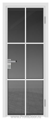 Дверь Profil Doors 3AG стекло Тонированное цвет профиля Белый матовый RAL9003