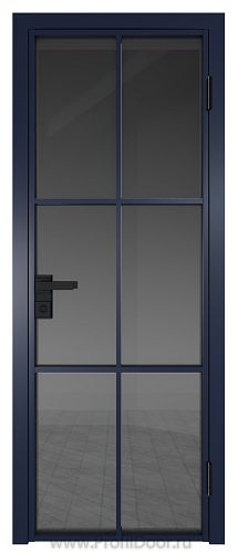Дверь Profil Doors 3AG стекло Тонированное цвет профиля Cиний матовый RAL5003