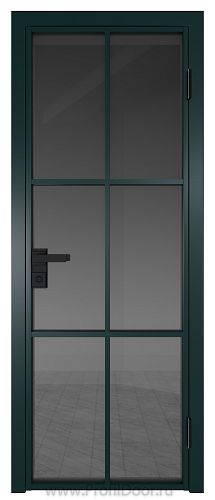 Дверь Profil Doors 3AG стекло Тонированное цвет профиля Зеленый матовый RAL6004