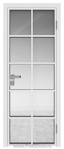 Дверь Profil Doors 4AG стекло Прозрачное цвет профиля Белый матовый RAL9003