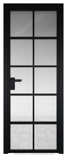 Дверь Profil Doors 4AG Цвет профиля Черный матовый RAL9005 стекло Прозрачное