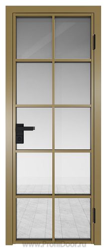 Дверь Profil Doors 4AG стекло Прозрачное цвет профиля Золото