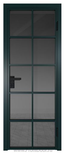 Дверь Profil Doors 4AG стекло Тонированное цвет профиля Зеленый матовый RAL6004