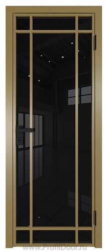 Дверь Profil Doors 5AG стекло Черный Триплекс цвет профиля Золото