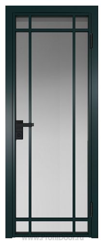Дверь Profil Doors 5AG стекло Матовое цвет профиля Зеленый матовый RAL6004